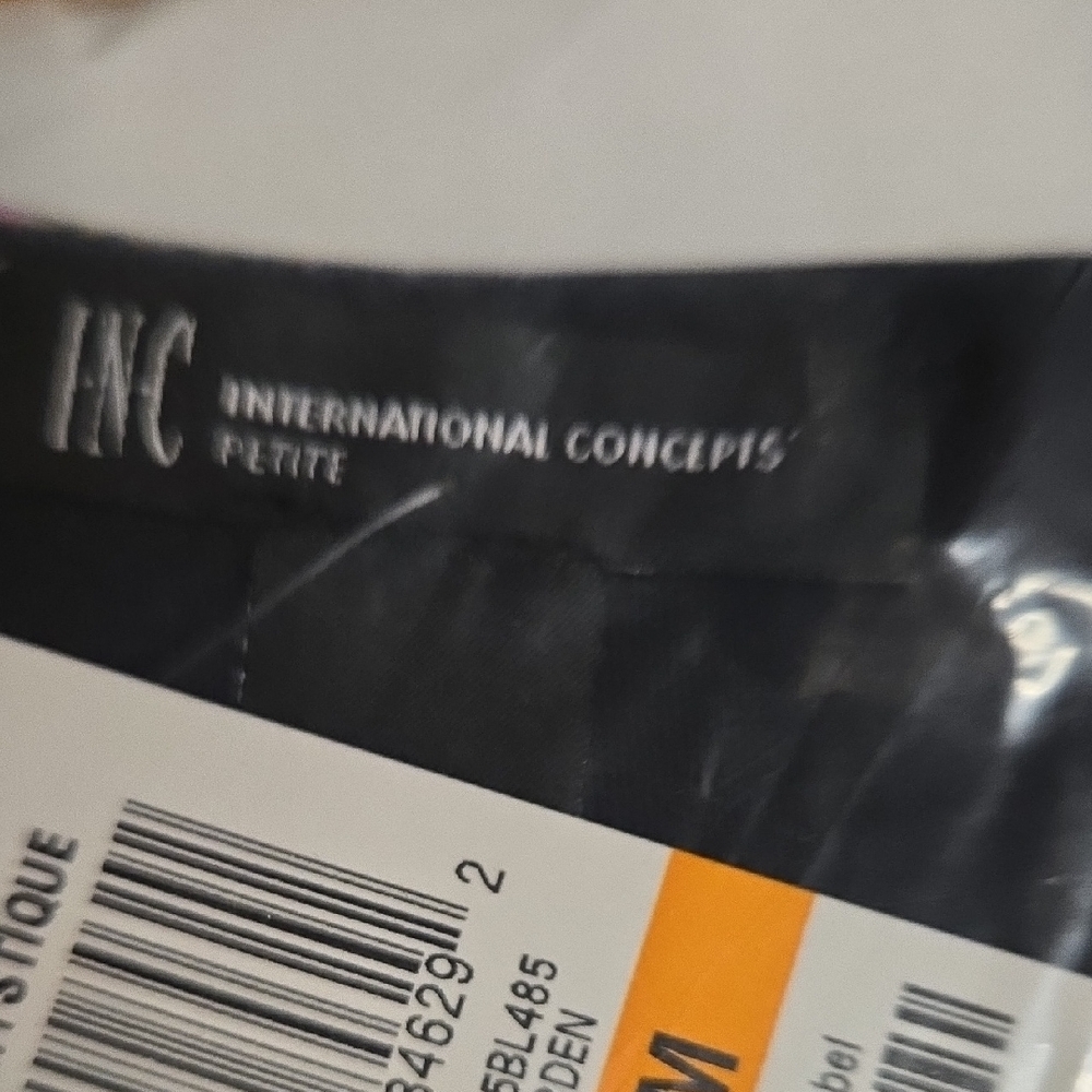 INC International Concepts Floral Black Top